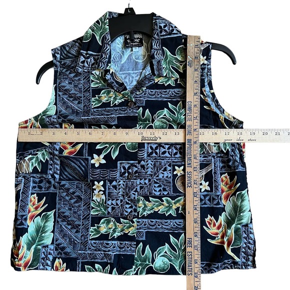 Kane Malia vintage size small sleeveless women’s Hawaiian shirt - Picture 8 of 8